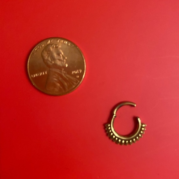 Body Gems 14k gold Athena Clicker Hoop earring - Picture 4 of 12